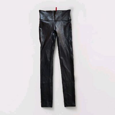 Spanx Faux Leather Legging Women's Black Size SMALL